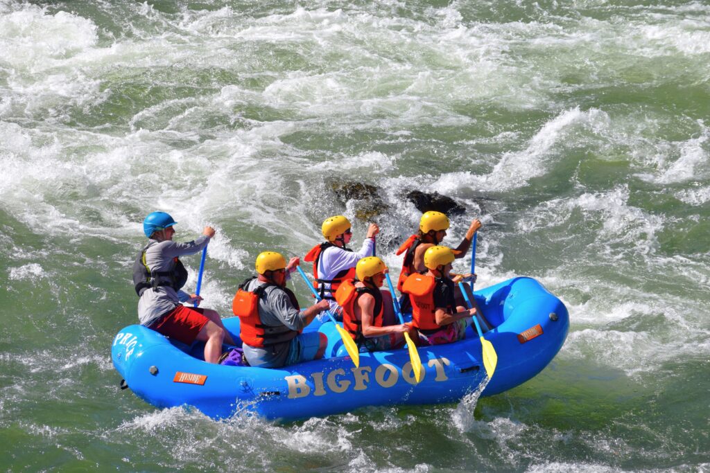 BigFoot raft on the rapids