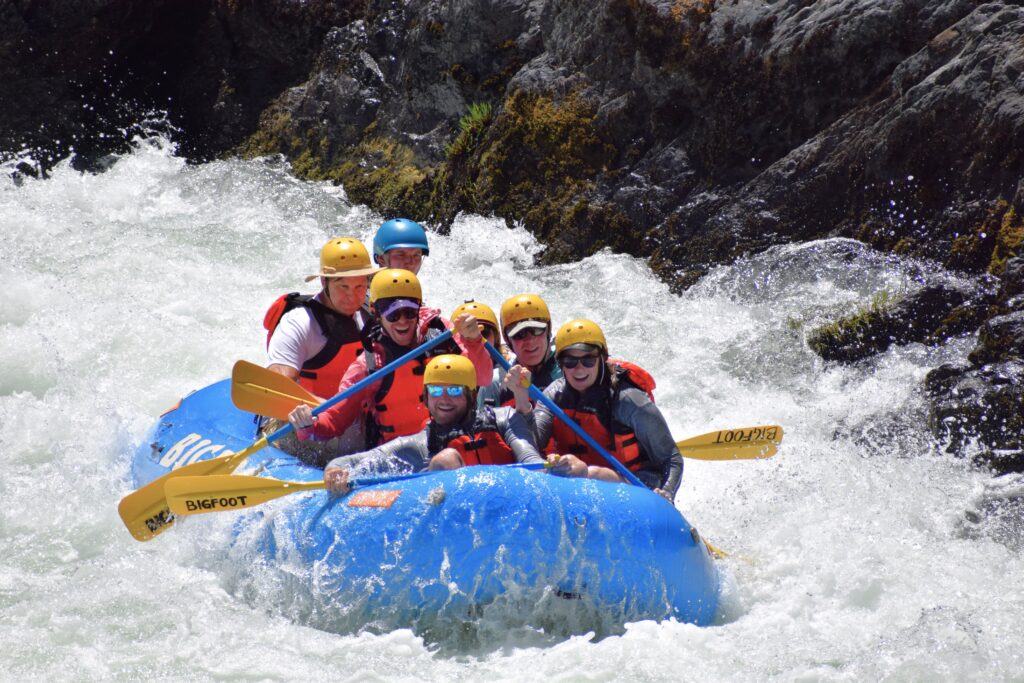 Group of rafters on the bigfoot river